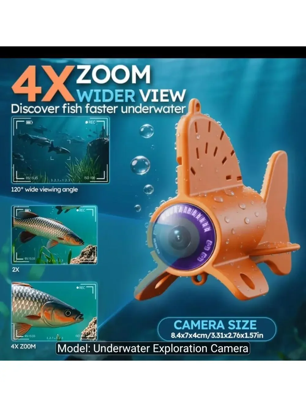 Upgrade] NO.1 HD 1080P Underwater Fishing Camera 7'' - w/10,